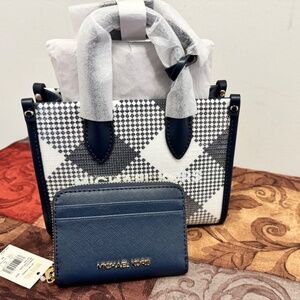 MICHAEL KORS MIRELLA XS MINI  CROSSBODY SEQUINS BAG + WALLET SET